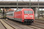 br-101/898602/br-101-134-5-d-db-als-ic BR 101 134-5 D-DB als (IC 2375/2393 Dageb�ll/Westerland -> Stuttgart Hbf) bei der Ausfahrt HH-Harburg. 9.Oktober 2025