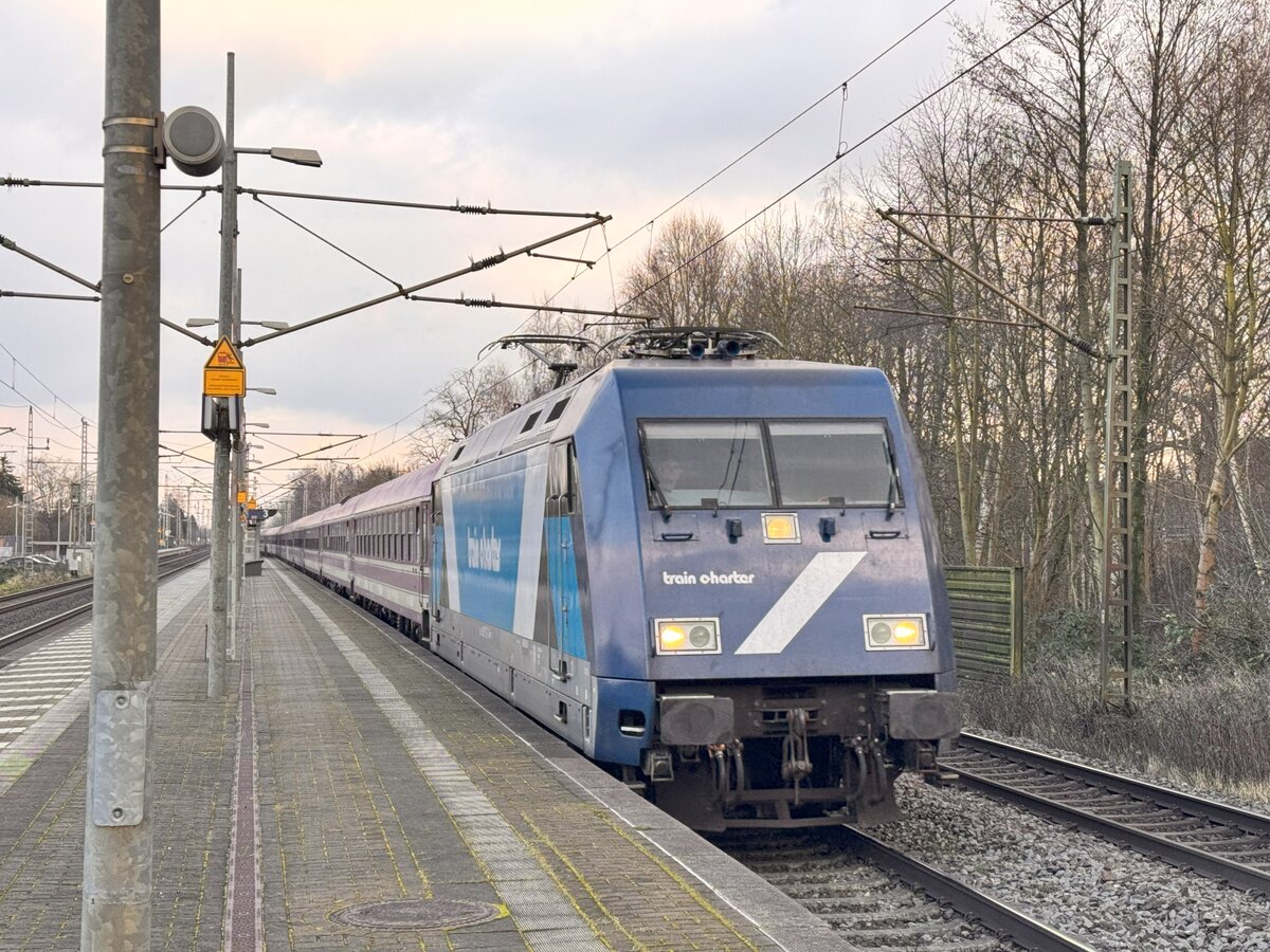 BR 101 133-7 mit Leeren Sonderzug durch Dedensen-Gmmer Richtung Westen. 1.Februar 2025