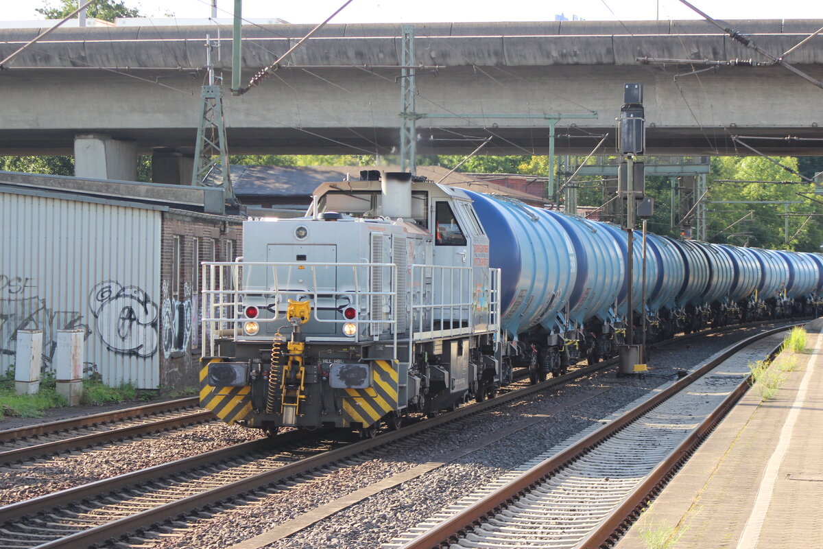 BR 1271 024-2 D-HRS mit Kesseln durch HH-Harburg Richtung Abstellung HH-Harburg. 1.8.2025