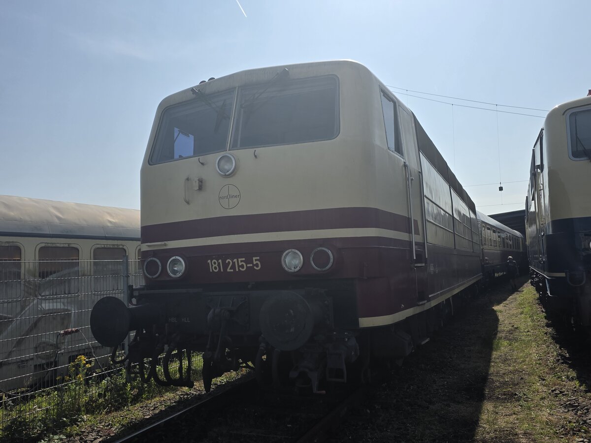 BR 181 215-5 von SEL zu Gast beim Sommerfest DB Museum Koblenz. 14.06.2025