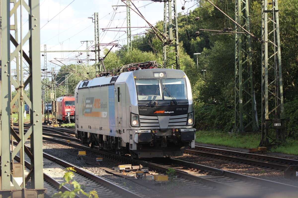 BR 6193 151-8 D-Rpool als Lz durch HH-Harburg Richtung Norden. 1.8.2025