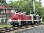 BR 290 008-2 + 291 037-0 von Railsystems RP bei der Durchfahrt durch HH-Harburg. 