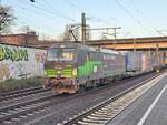 BR 193 277 von TXLogistik / ELL mit KLV-Zug durch HH-Harburg. 