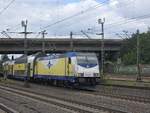 BR 146 512 (ME146-12) als (RE3 / ME82123 Hamburg Hbf -> Hannover Hbf) bei der Ausfahrt HH-Harburg.