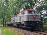 BR 216 121-4 ( Phoenix ) mit Schotterzug in Richtung Glinde Bf.