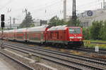 BR 245 012 schiebt ihren (RB 40 / RB 27044 Mühldorf(Oberbay) -> München Hbf) durch M-Heimeranplatz.