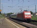 BR 101 030-5 mit (IC 2013 Dortmund Hbf -> Oberstorf) bei der Durchfahrt Koblenz-Ltzel -> Koblenz Hbf.