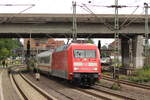 br-101/890868/br-101-074-3-d-db-als-ic BR 101 074-3 D-DB als (IC 2375 Westerland/Sylt -> Stuttgart Hbf) bei der Ausfahrt HH-Harburg Richtung Lneburg. 1.8.2025
