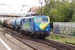 BR 111 017-0 D-ZUG mit Kesseln durch Mainz-Bischofsheim.