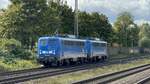 BR 140 046-0 (140 837-6) + 140 042-4 (140 834-3) von PRESS als Lz durch Dedensen-Gmmer. 14.September 2024