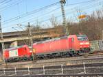 BR 146 107 + 146 115 als berfhrungsfahrt Durch HH-Harburg. 20.Dezember 2024