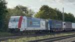 BR 185 665 Lokomotion mit Paneuropazug durch Dedensen-Gmmer -> Seelze.