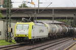 br-185-5/890870/br-185-542-8-d-itl-mit-kesseln BR 185 542-8 D-ITL mit Kesseln durch HH-Harburg Richtung Sden. 1.8.2025