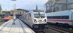 BR 187 306-6 Leihweise bei Flixtrain in Einsatz bei der ausfahrt Hamburg Hbf.