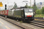 BR 189 930 + 7193 301 mit KLV-Zug durch M-Heimeranplatz Richtung Osten.