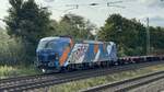 BR 192 009 TXLogistik AG mit Leeren Containerzug Dedensen-Gmmer -> Seelze.