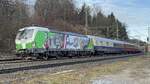BR 193 219 von SETG mit einen Sonderzug durch Aling -> Rosenheim.