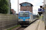 BR 193 975-0 ( Zuzka ) als (EC 177 Hamburg Altona -> Praha hl.n.) bei der Durchfahrt HH-Bergedorf.
