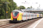 BR 1440 184 + 1440 343 der HLB als (RB 75 / HLB 28716 Aschaffenburg Hbf -> Wiesbaden Hbf) im Bahnhof Mainz-Bischofsheim.