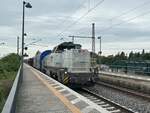 BR 4185 ???-? von DB Cargo mit Mischer durch Vhrum.