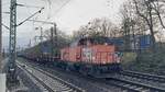 BR 214 025-9 von BBL Logistik (BBL 14) mit Leeren GZ durch HH-Harburg.