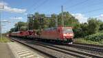BR 185 179-9 mit DB Notfalltechnik Kran durch Dedensen-Gmmer -> Wunstorf.