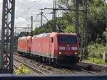 BR 185 050-2 + BR 185 054-4 als Lz bei der Durchfahrt HH-Harburg.