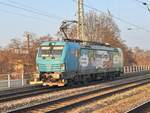 BR 193 368 (Strong Cargo) von DB Cargo bei der Durchfahrt MG-Neustadt in Richtung MG Hbf. 8.Mrz 2025