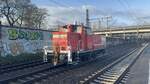BR 363 440-9 von DB Cargo als Lz Durch HH-Harburg -> Hamburg Hafen. 20.Dezember 2024