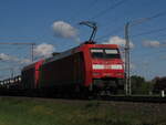 BR 152 045-1 mit Mischer durch Dedensen-Gmmer Richtung Seelze. 17.Mai 2025