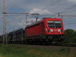 BR 187 207 mit Leeren Autozug durch Dedensen-Gmmer Richtung Seelze. 17.Mai 2025