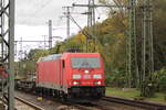 BR 185 375-3 D-DB mit einem KLV-Zug durch HH-Harburg Richtung Hafen.
