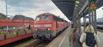 BR 218 366-3 + 218 ???-? als (IC 2310 Frankfurt(Main)Hbf -> Westerland/Sylt) angekommen Westerland/Sylt.