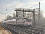 BR 146 572-3 als (IC 2432 Cottbus Hbf -> Norddeich Mole) durch Dedensen-Gmmer Richtung Westen. 1.Februar 2025