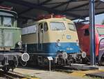 BR 110 300-1 Steht untern Dach beim Sommerfest in DB Museum Koblenz.