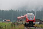 BR 633 033/533 als (RE 75 / RE 3686 Oberstdorf -> Ulm Hbf) kurz vor dem Halt in Langenwang(Schwab).