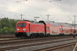 BR 102 005 als (RE 1 / RE 4027 Nrnberg Hbf -> Mnchen Hbf) durch M-Hirschgarten.  26.Juli 2025
