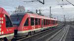 BR 648 457 + 648 454 der Nah.SH bei der berfhrungsfahrt -> Sden bei der Durchfahrt HH-Harburg. 20.Dezember 2024