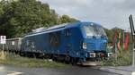 BR 248 042 EGP mit Schotterzug bei der Ausfahrt Glinde -> HH-Tiefstack.