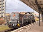 BR 4185 026-6 der Hamburger Rail Service bei der Durchfahrt Berlin Lichtenberg.