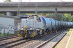 BR 1271 024-2 D-HRS mit Kesseln durch HH-Harburg Richtung Abstellung HH-Harburg.