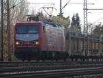 BR 114 006 (112 006-2) (im Ziel : Innsbruck) mit einen Leeren Autozug durch Dedensen-Gümmer -> Seelze. 19.März 2025