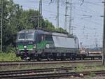 BR 193 205 von ELL mit Halbleeren KLV-Zug bei der vorbeifahrt DB Museum Koblenz -> Koblenz Hbf.