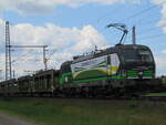 BR 193 245 mit Leeren Autozug durch Dedesen-Gmmer Richtung Seelze. 17.Mai 2025