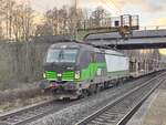BR 193 270 mit Leeren Autozug durch Dedensen-Gmmer Richtung Osten.  1.Februar 2025