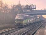 BR 185 742 + 193 734  mit Containern durch Dedensen-Gmmer Richtung Osten. 1.Februar 2025