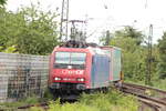 BR 482 011-4 CH-SBBC vermietet an ChemOil mit KLV-Zug durch Mainz-Bischofsheim.