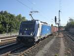 BR 388 014-3 ČD Cargo mit seinen Containerzug bei der Durchfahrt HH-Bergedorf.